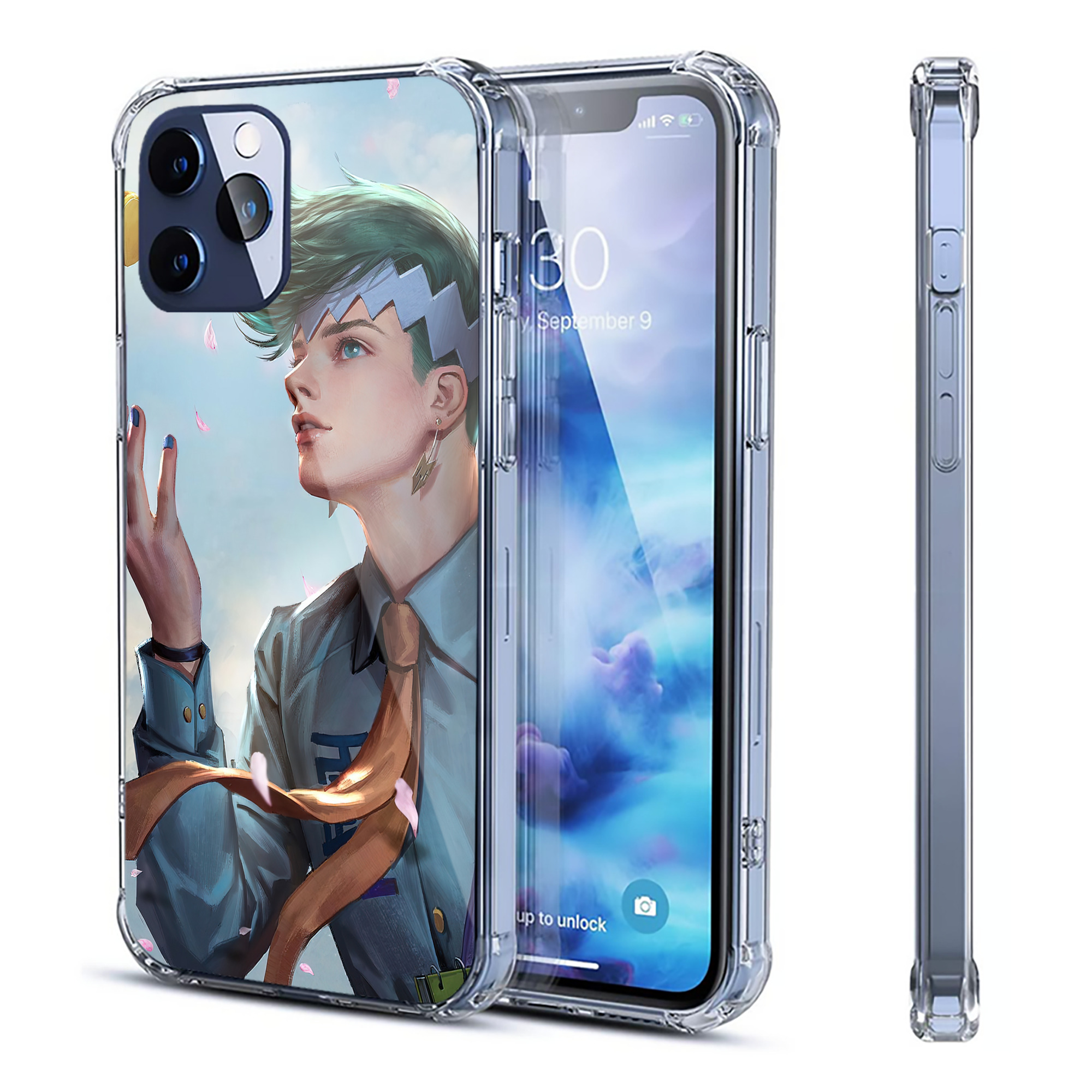（画像用） ジョジョの奇妙な冒険 JoJo's Bizarre Adventure 【iPhone 12シリーズ対応】透明スマホケース（クリアソフトケース）